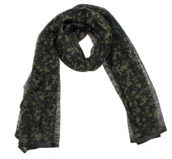 Bundeswehr Flecktarn Netzschal  190 cm x 90 cm