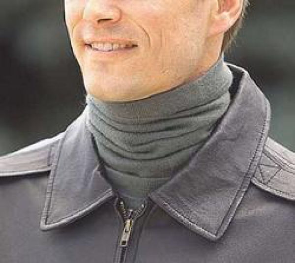 Gaiter Neck Hals Rundschal schwarz