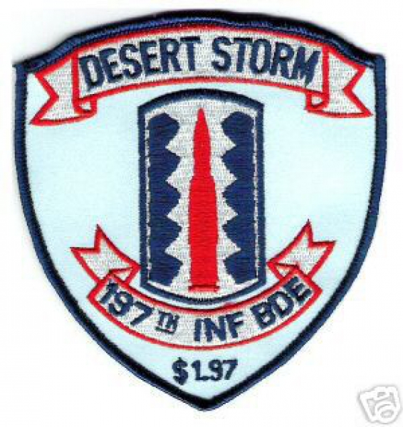197th Infantry Brigade US ARMY Desert Storm Abzeichen patch