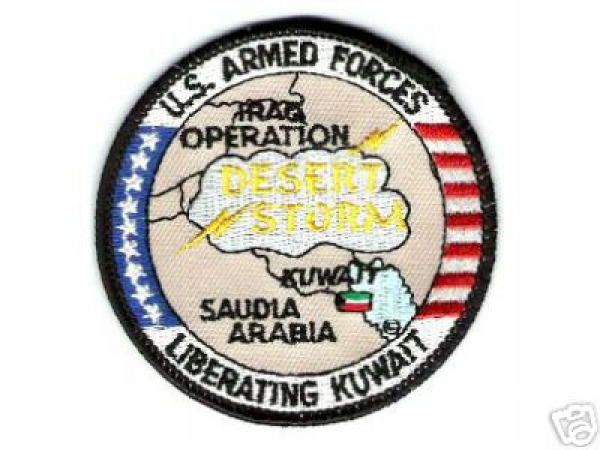 US Armed Forces Desert Storm Liberating Kuwait Patch Abzeichen