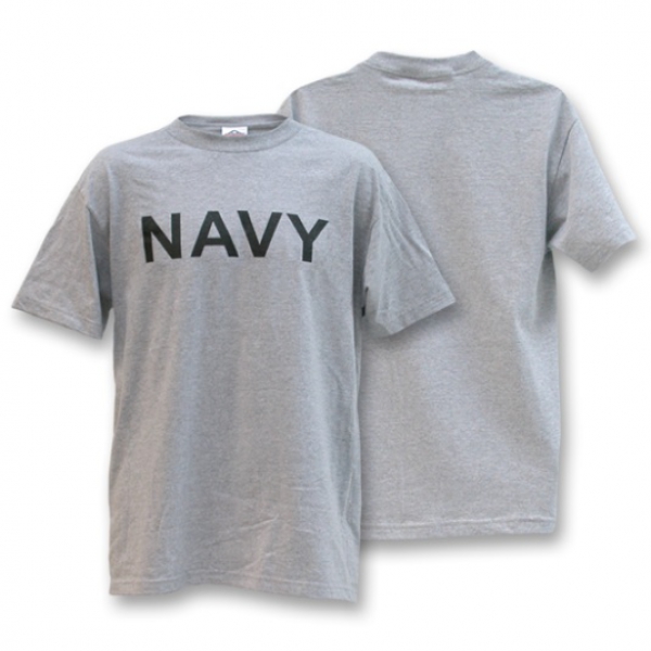 NAVY Military Training Sport Shirt Grey