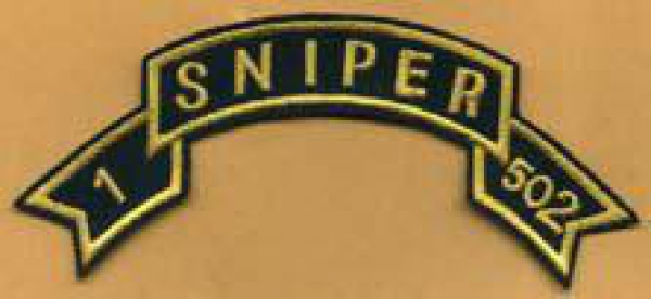 101st Airborne 1st of 502nd Regiment SNIPER