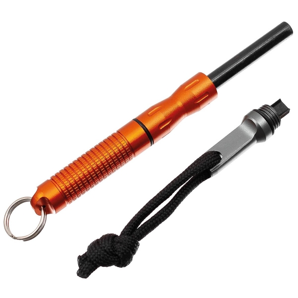 Feuerstarter mit Zündstein Compact Orange