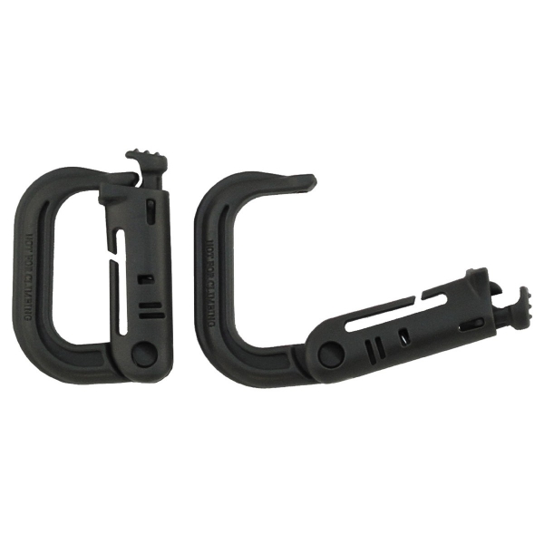D-Ring MOLLE Karabiner oliv 2er Pack