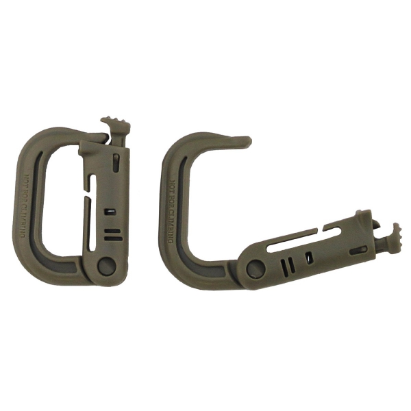 D-Ring MOLLE Karabiner coyote 2er Pack