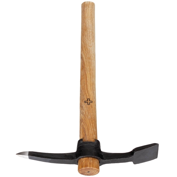 Schweiz. Pionierpickel mit Holzstiel