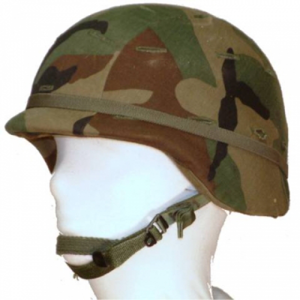 US Army PASGT woodland camouflage helmet cover
