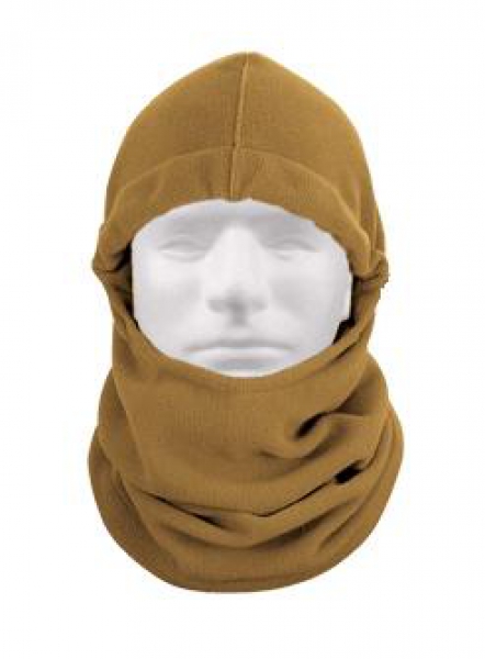 BALACLAVA LIGHTWEIGHT EXTRA LONG POLAR FLEECE COYOTE