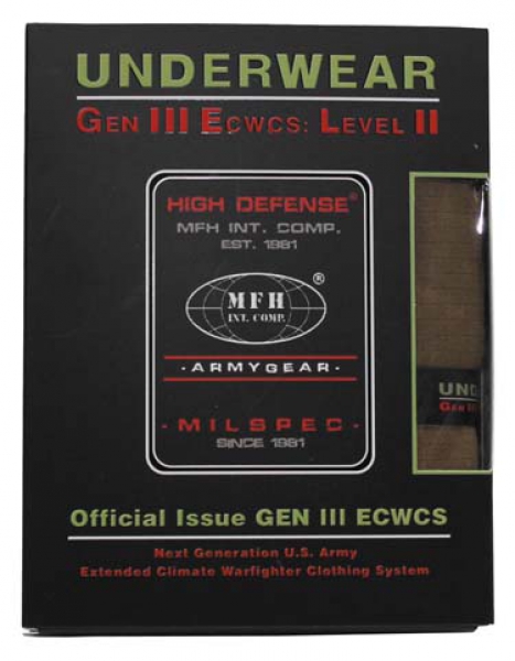 US Level II GEN III Long Sleeve Unterhemd lang oliv