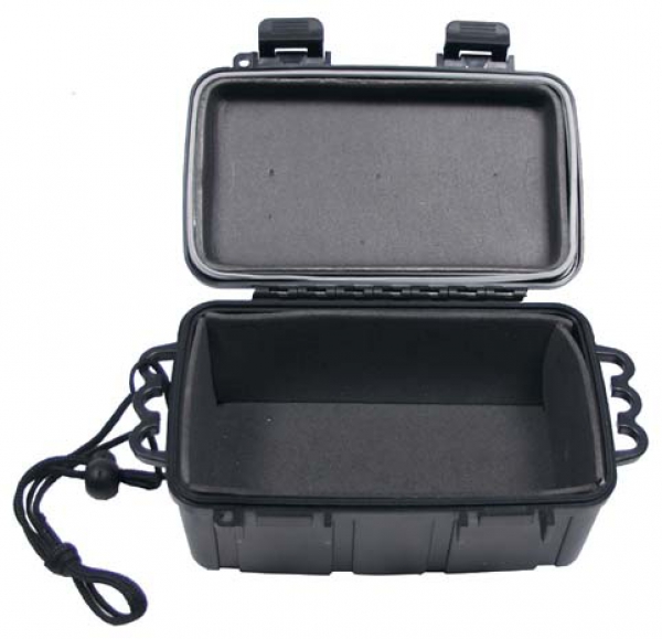 Transport Box Kunststoff wasserdicht 16,5x12x7,5 cm schwarz