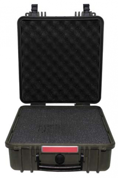 Kunststoff Transport Box wasserdicht 36x41,9x19,5 cm oliv