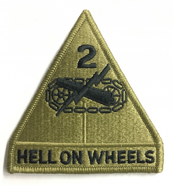 2nd Armor Division Hell on Wheels Multicam Scorpion patch