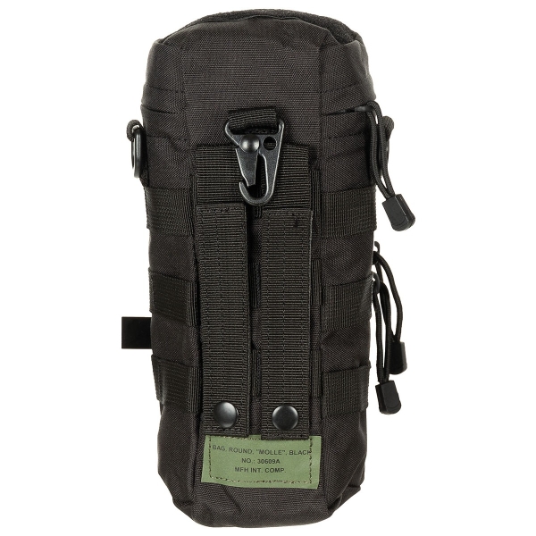 Round MOLLE pouch black