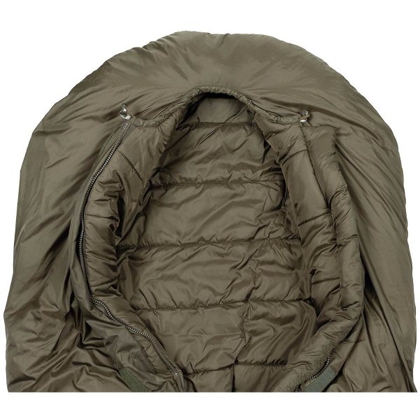 Mumienschlafsack 3 Seasons mit 2-lagiger Füllung Oliv