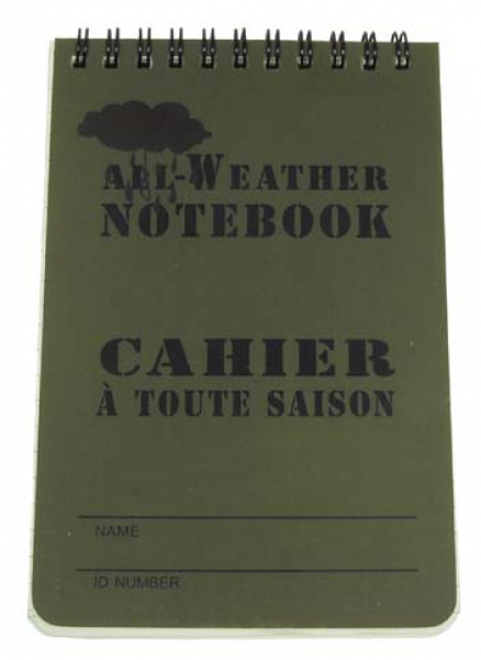 Meldeblock wasserfest All-Weather Tactical Field Book Woodland Green