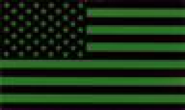 US ARMY FORWARD AMERICAN Flag Green IR INFRARED REFLECTIVE patch