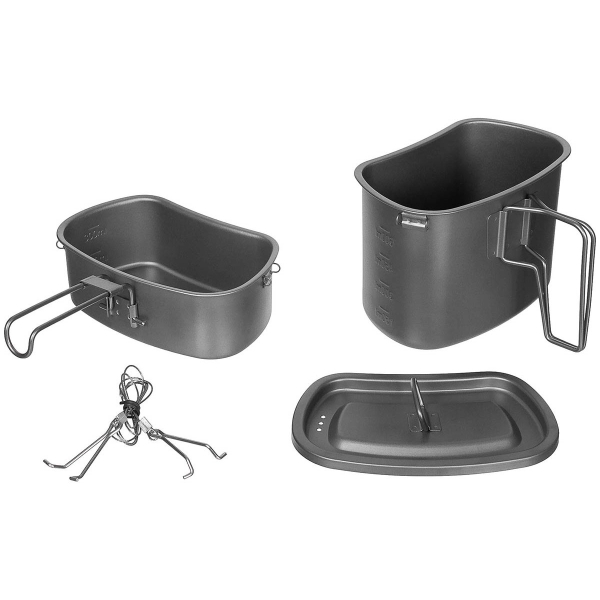 Fox Outdoor Titan Kochgeschirr mit Klappgriffe 3-teilig