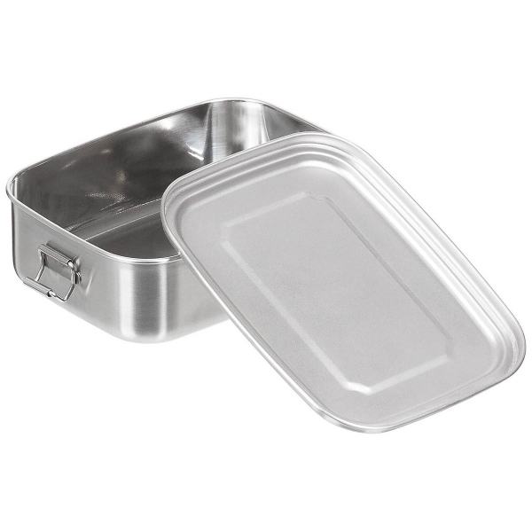 Edelstahl Lunchbox ca. 18 x 14 x 6,5 cm