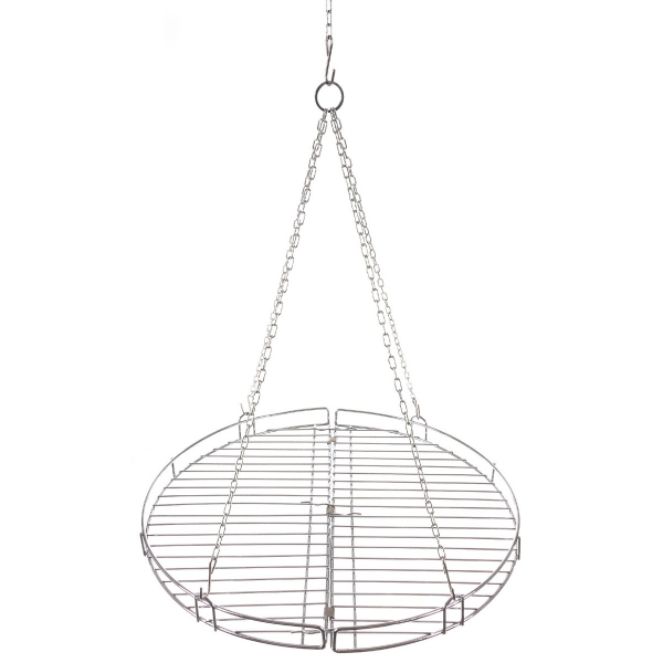 Grillrost Rund mit Kette und klappbar ca. 46,8 cm