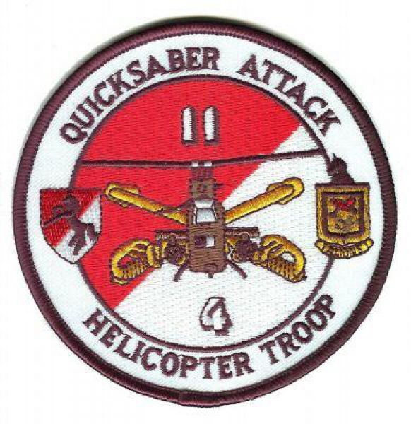 11th ACR HELICOPTER TROOP 4th Air Cavalry BLACK HORSES