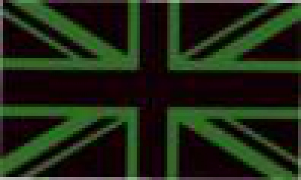 BRITISH FLAGS INFRARED GREEN Velcro patch