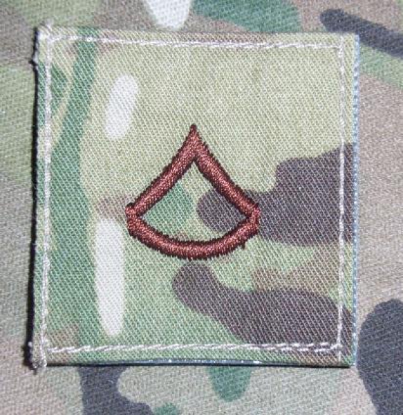 Private First Class E-3 MultiCam VELCRO Abzeichen