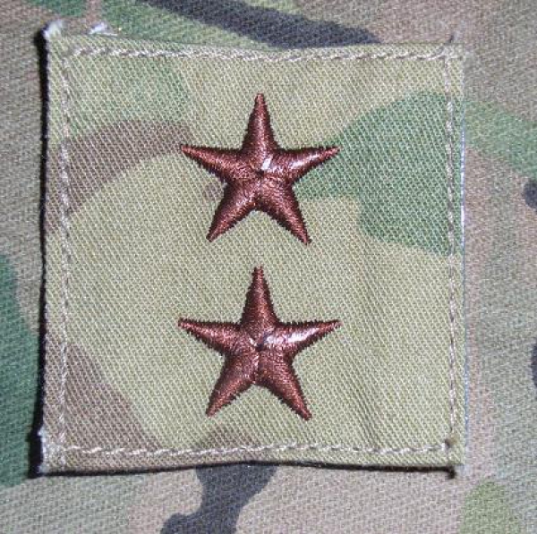 Major General O-8 MultiCam VELCRO Abzeichen