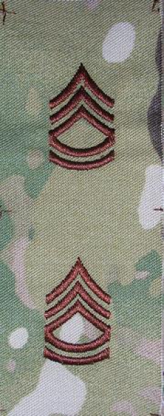 Sergeant First Class E-7 MultiCam™ Sew On Abzeichen