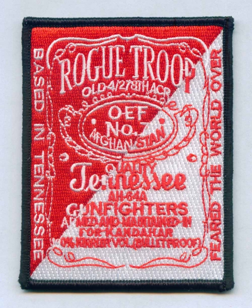 4th of 278th ACR AH-64A "GUNFIGHTERS" AFGHANISTAN ROGUE TROOP patch