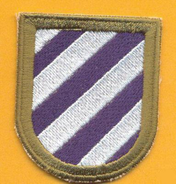 3rd Infantry Division HQ Non Airborne Beret flash