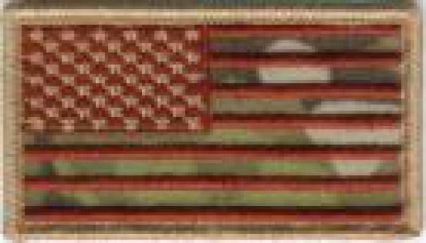 AMERICAN FLAGS MULTICAM - Forward Abzeichen