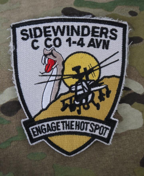 C Company 1st of 4th Aviation APACHE SIDEWINDERS "ENGAGE THE HOT SPOT"