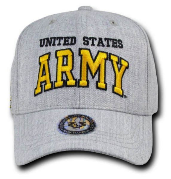 Heather Grey ARMY Military Cap