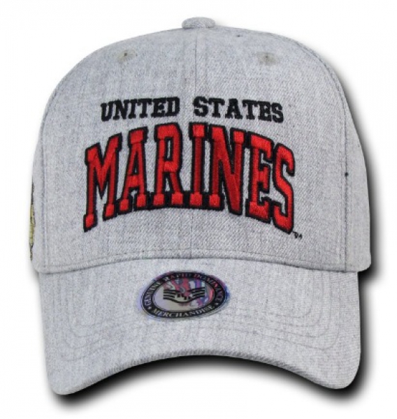 Heather Grey MARINES Military Cap