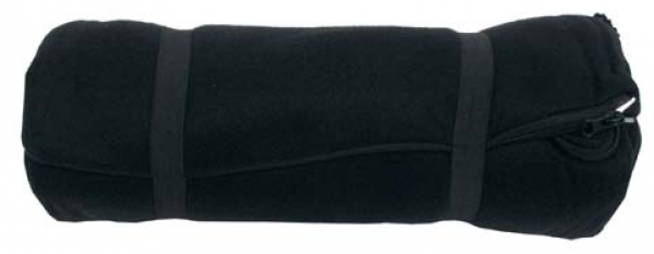 Fleece Deckenschlafsack Schlafsack Decke schwarz