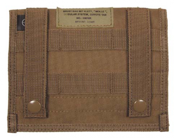 Modular System MOLLE Brusttasche mit Klett coyote tan