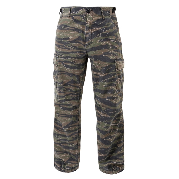 US TIGER STRIPE CAMO VINTAGE AIRBORNE VIETNAM PARATROOPER FATIGUES PANTS
