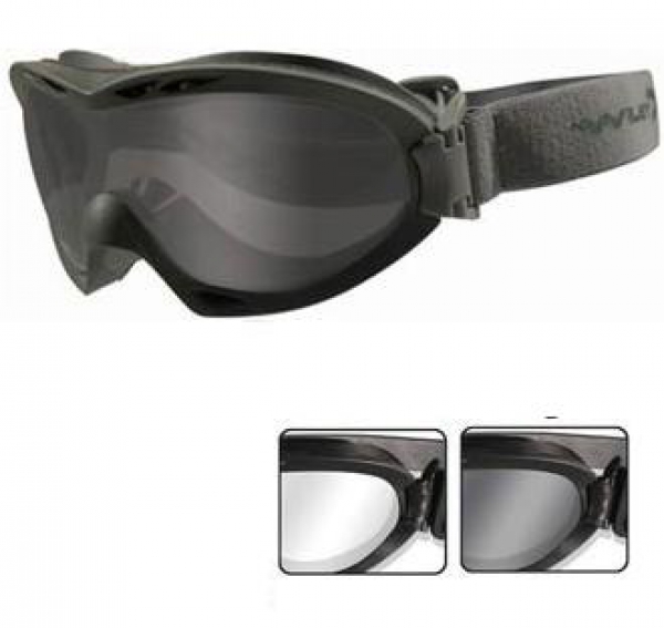Wiley X NERVE GOGGLE Smoke Clear Brille foliage green