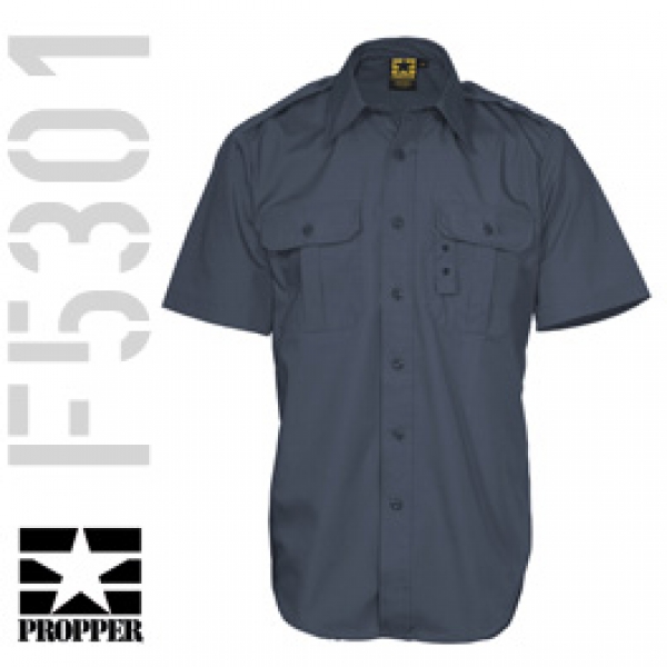 US PROPPER Short Sleeve Tactical Battle Rip Shirt - Dark Navy