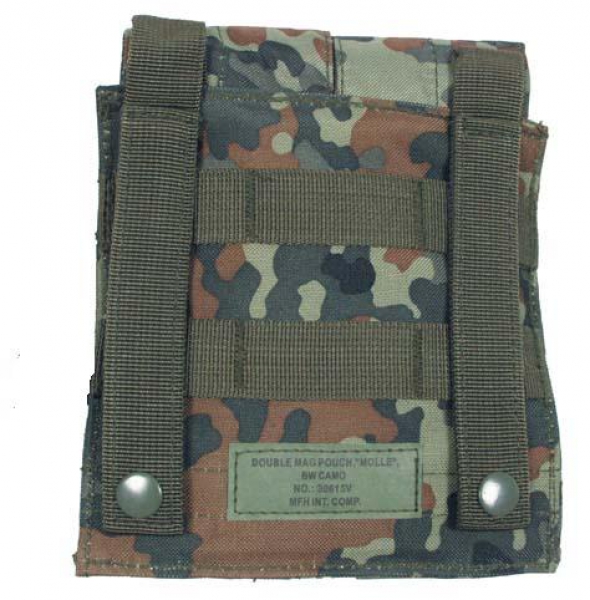 Bundeswehr Bw Flecktarn Magazintasche doppelt