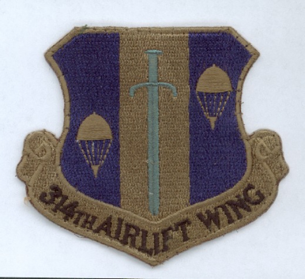 314th Airlift Wing USAF Uniform Abzeichen patch