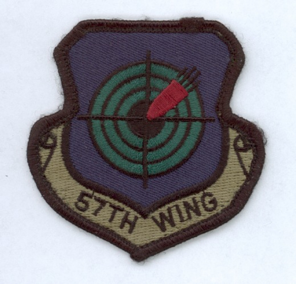 57th Tactical Training Wing USAF Uniform Abzeichen patch