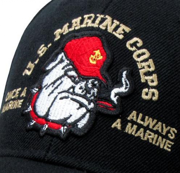 US MARINE CORPS Bulldog Cap Black
