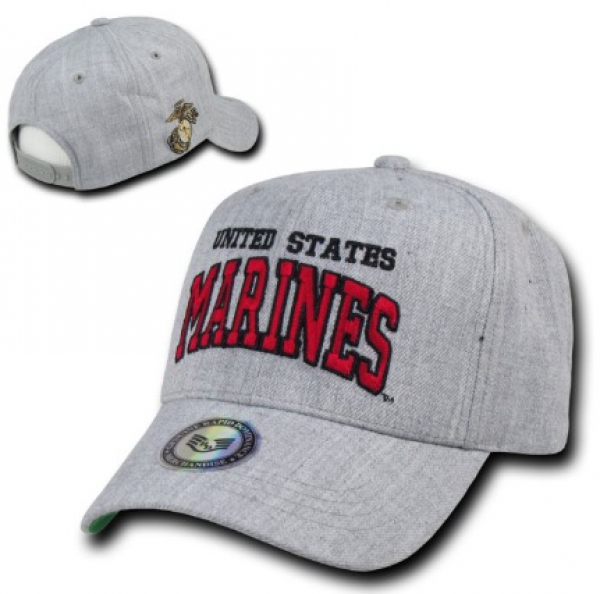 Heather Grey MARINES Military Cap