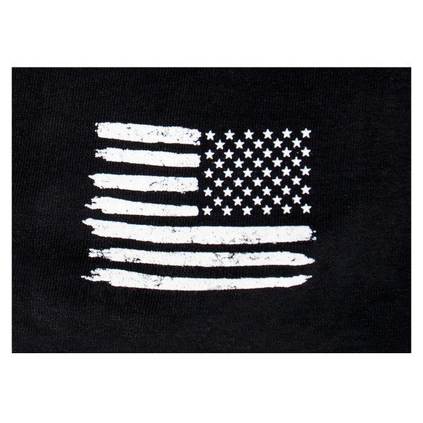 US Flag / USMC Eagle, Globe, & Anchor T Shirt Black
