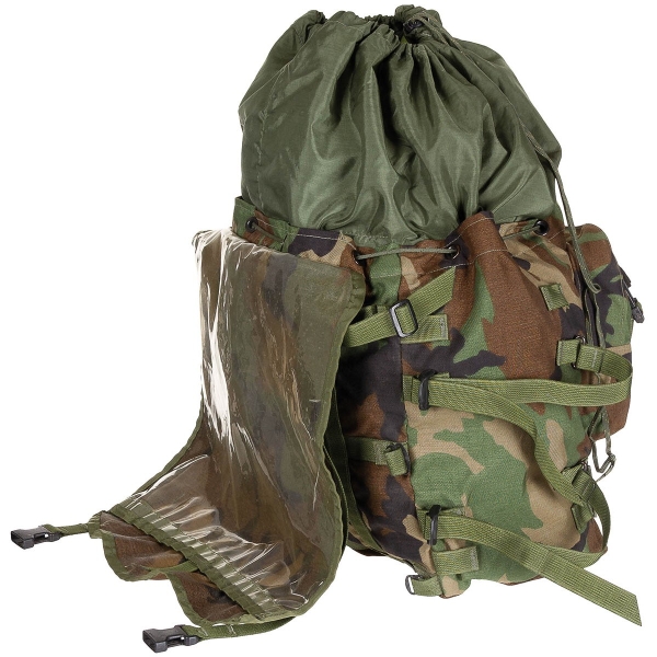 US Army Mainpack Rucksack Field pack Molle II 100 Liter Bag woodland camouflage