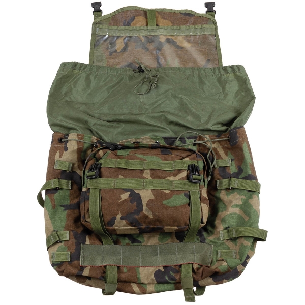 US Army Mainpack Rucksack Field pack Molle II 100 Liter Bag woodland camouflage