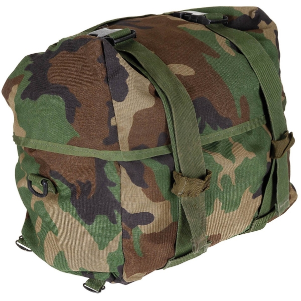 US Army MOLLE II Schlafsacktragesystem woodland camouflage gebraucht