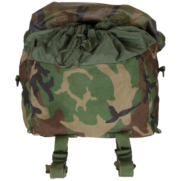 US Army MOLLE II Schlafsacktragesystem woodland camouflage gebraucht