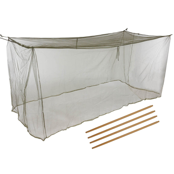 Franz. Army Moskitonetz oliv für Feldbett